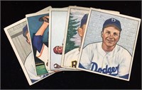 (5) 1950 Bowman baseball cards -