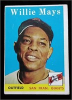 1958 Topps #5 Willie Mays baseball card -
