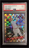 +2020 Donruss Mike trout Highlights Gold
