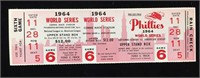 1964 Phillies Baseball World Series Ticket -
