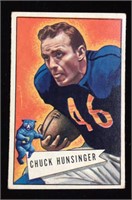 1952 Bowman Football #7 Chuck Hunsinger -