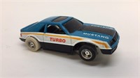 1970s Tyco 1979 Ford Mustang Turbo Blue / White