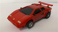 +Tyco HO Lamborghini Countach Slot Car in Red