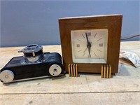 Vintage Camera & SethThomas Table Clock