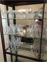 Collection of vintage stemware glassware