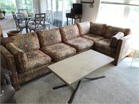American Indian print sofa