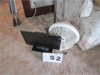 Insignia 13” TV and table fan