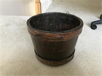 Wood firkin bucket