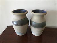 Pair of clay vases