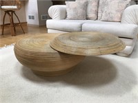 Unique rattan coffee table