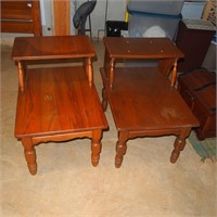 2 Wooden End Tables/Evington Estate