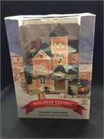 Holiday Living Porcelain Lighted House