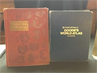 Vintage Hardback World Atlases