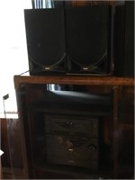 Vintage RCA CD/Tape Deck and Speakers