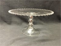 Vintage Candlewick Cake Compote