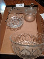 Glass Candy Dishes & Bowl