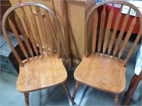 Matching oak chairs