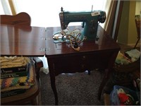 Martin Deluxe Sewing Machine in Cabinet
