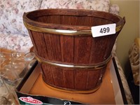 Wooden Basket & Candy Tin