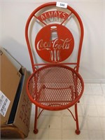 Metal Folding Coca-Cola Chair