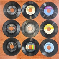 9 Assorted 45 Records