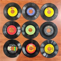 9 Assorted 45 Records