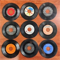 9 Assorted 45 Records