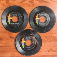 3 Johnny Brunette 45 Records