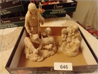 (2) Resin Jesus Figurines