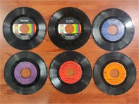 6 Assorted 45 Records