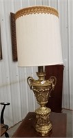 Ornate gold lamp