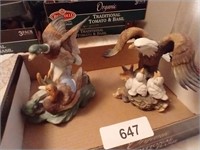 Eagle & Duck Figurines