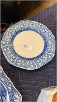 England blue and white plates