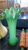 Mint green vase
