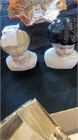 3 assorted porcelain doll heads 2 from germany 1