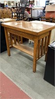 Mission style oak table