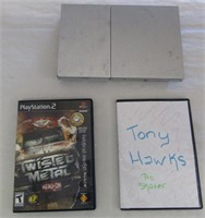 Slim Playstation 2 w/ 2 Games - Not Tested