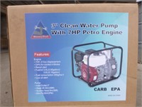 Unused 3" Gas Water Pump