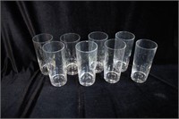 (7) CLEAR DRINKING GLASSES