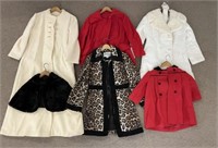 4 Women's Vintage Coats & 2 Youth