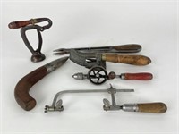 Tray Lot of Unique Antique Tools - 6 pieces