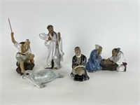Tray Lot of Contemporary Ceramic Chinese Figurines