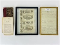 Sackets Harbor Currency, 1830's Land Document