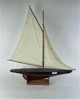Wooden Model Sailboat 3' Long