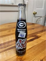 Georgia Bulldogs 1980 Natl Champ Coke Bottle