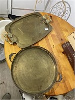 2 Brass Platters