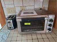 CONTENTS OF CABINETS, TOASTER OVEN, PRESS, GRILL,