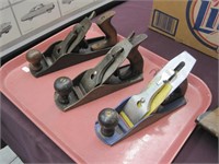3 woodworking planes - Bailey #4