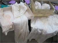 baby bonnets/ lace slip/ blouse