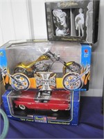 motorcycle toy in box, Thunderbird in box++